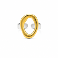 Oval Dorado y Plateado