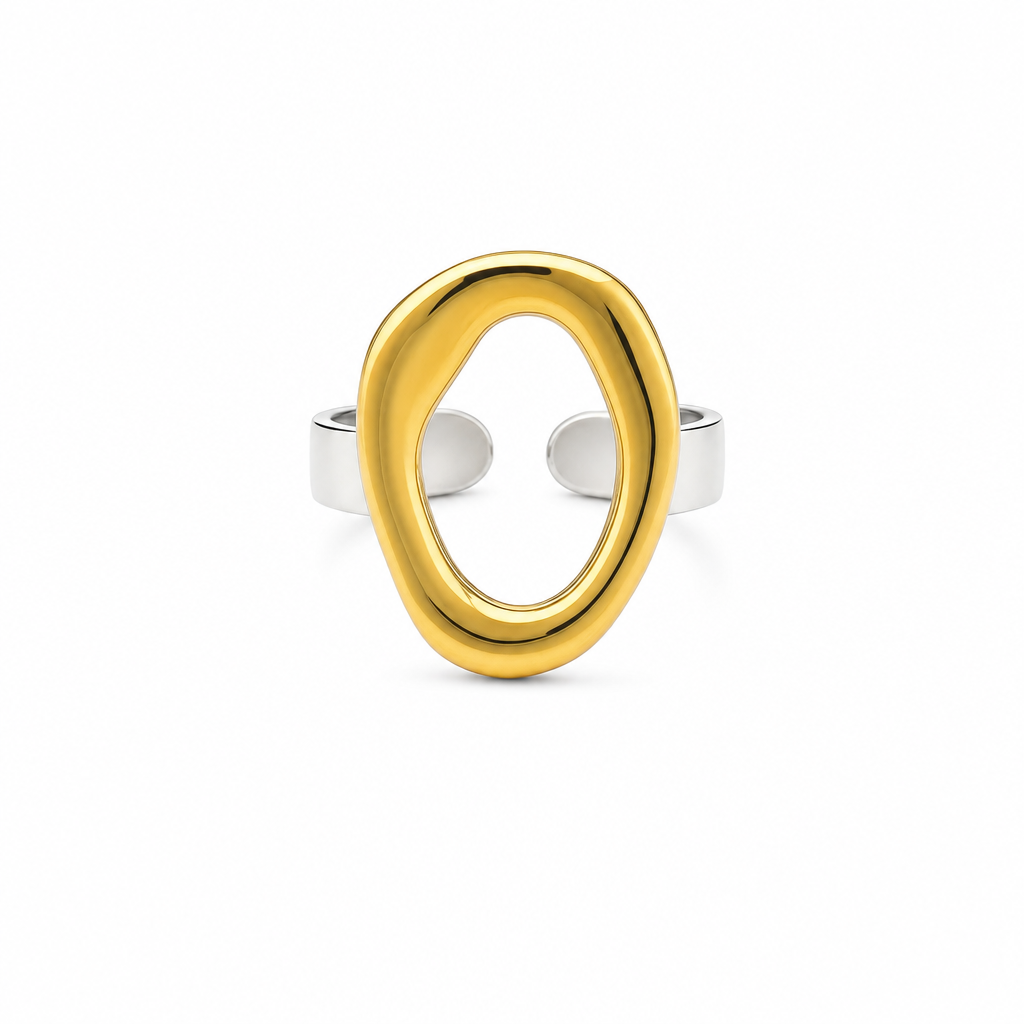 Oval Dorado y Plateado